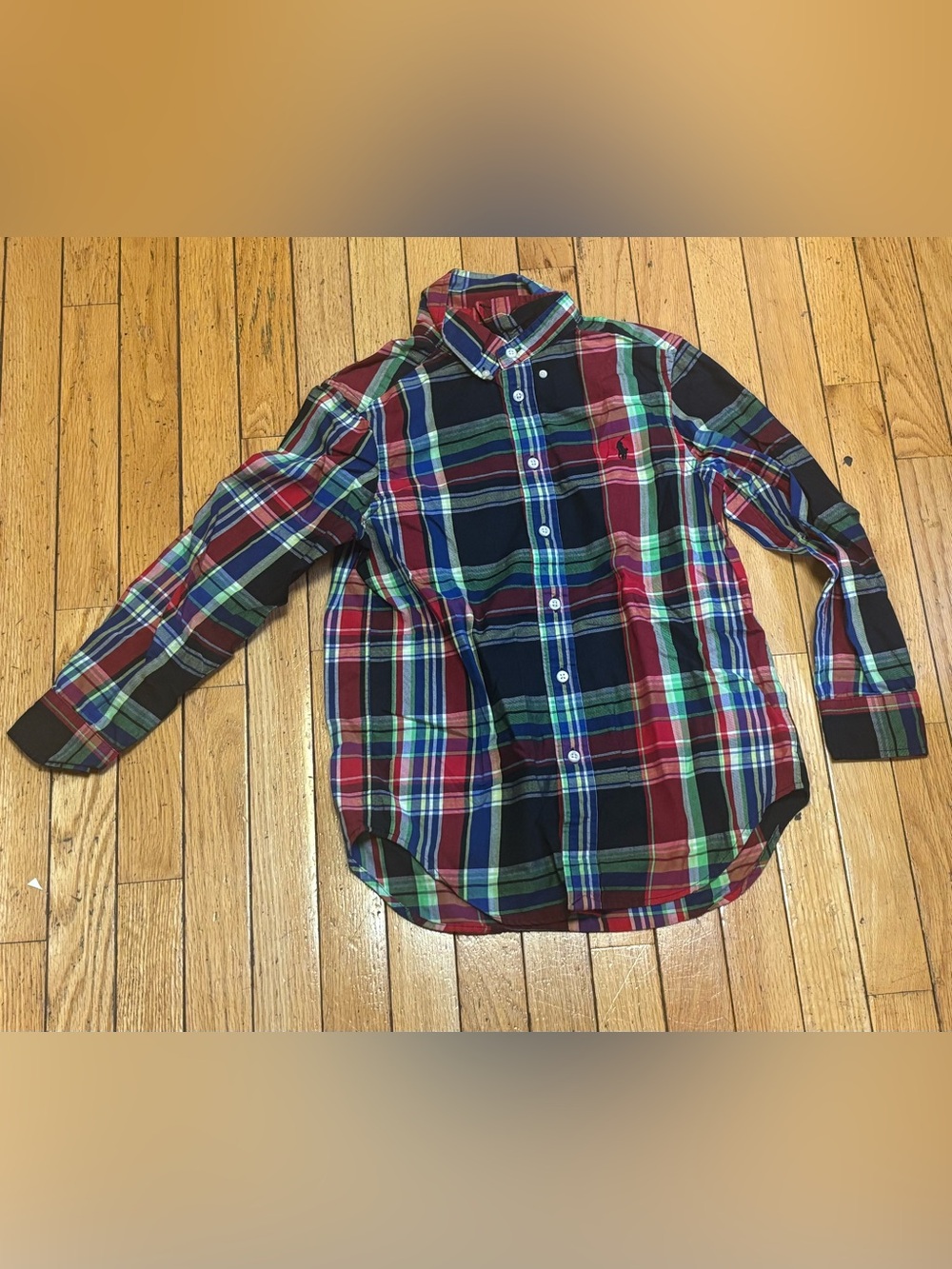 Ralph Lauren Multi-Color Plaid Button-Down Shirt